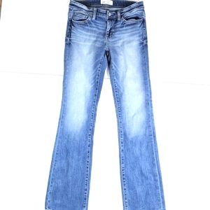 BKE Payton Universal Fit Mid Rise Tailored Bootcut Distressed Stretch Jean